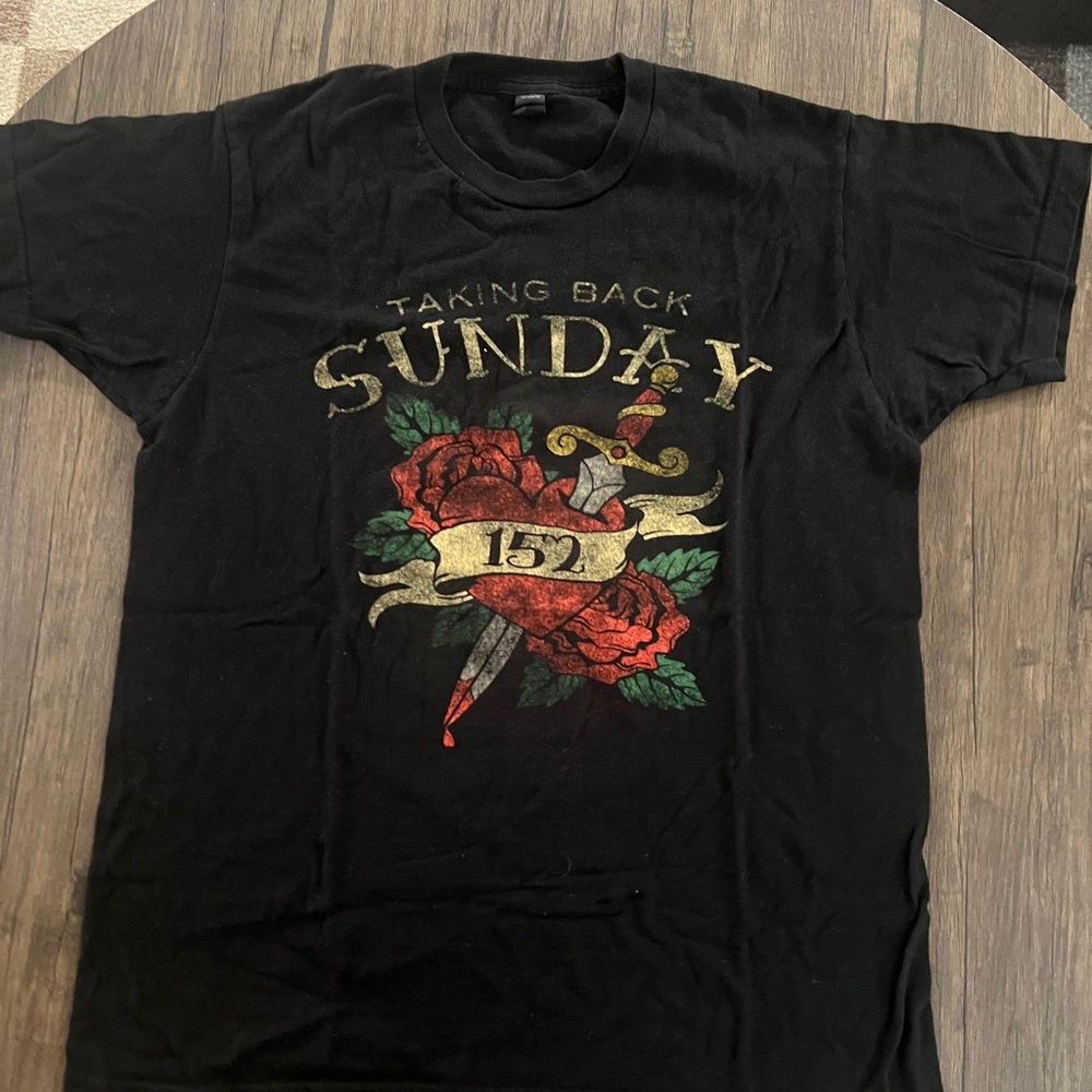 Taking Back Sunday Black Band Graphic T-Shirt Medium